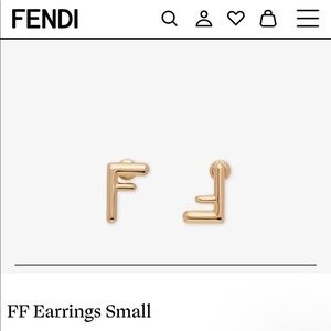 Fendi monogram earrings